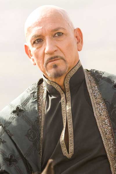 Ben Kingsley on the set of Prince of Persia