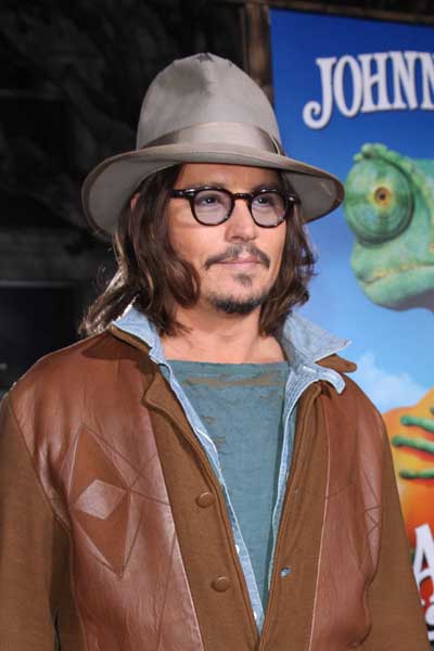 Johnny Depp Rango Premiere en Los Ángeles