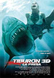 Cartel de Tiburón 3D, la presa
