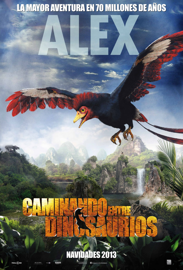 Caminando entre dinosaurios - cartel Alex