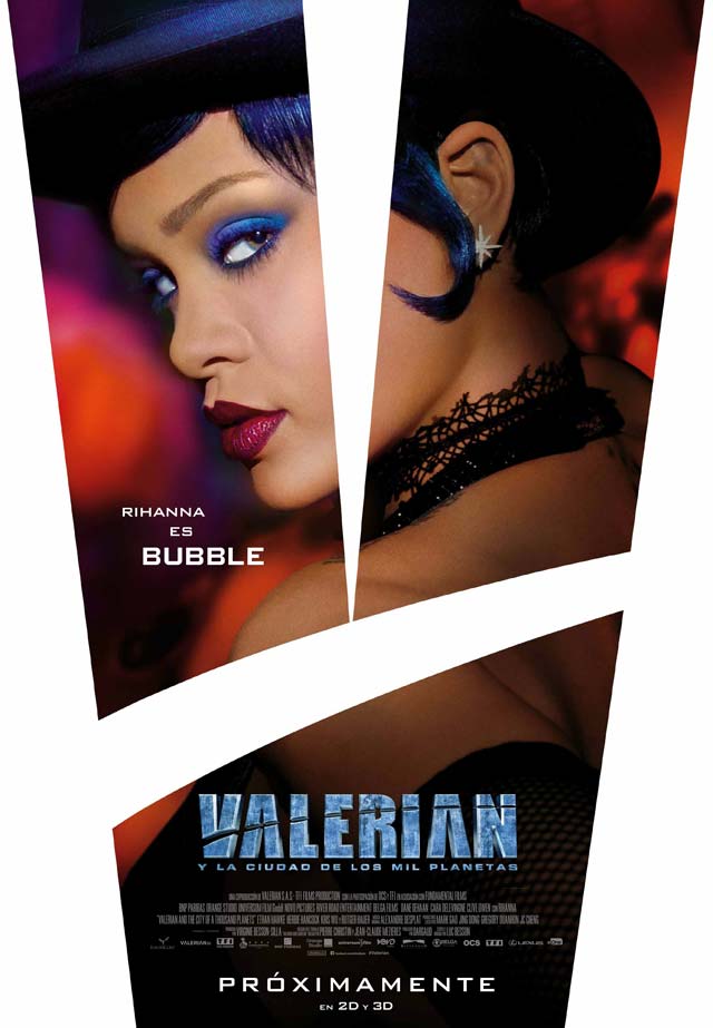 Valerian y la ciudad de los mil planetas - cartel Rihanna es Bubble