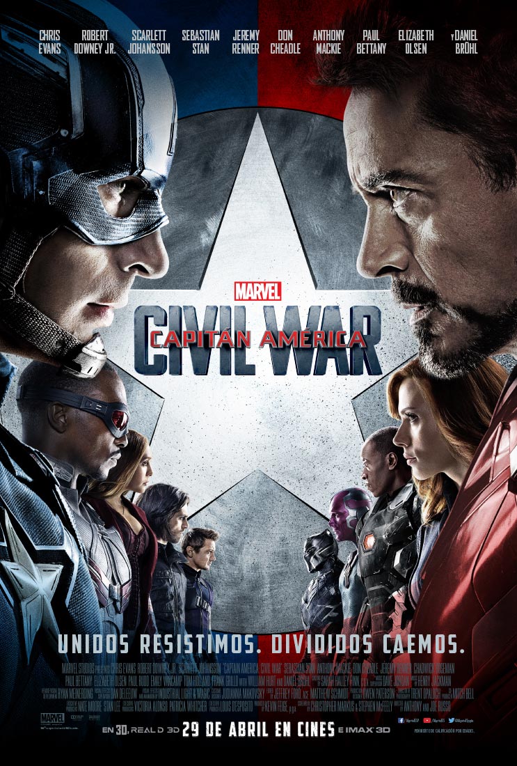 Capitán América: Civil war - cartel