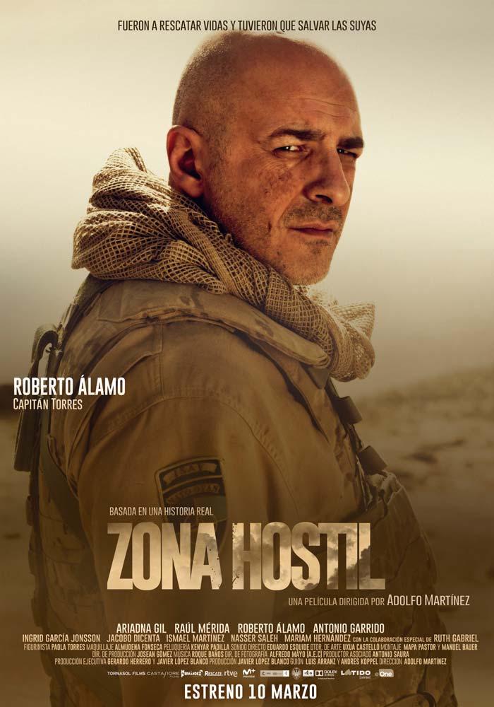 Zona hostil - cartel Roberto Álamo es el Capitán Torres