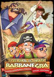 Cartel de La leyenda del Pirata Barbanegra