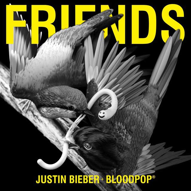 Justin Bieber con Julia Michaels y BloodPop: Friends - portada