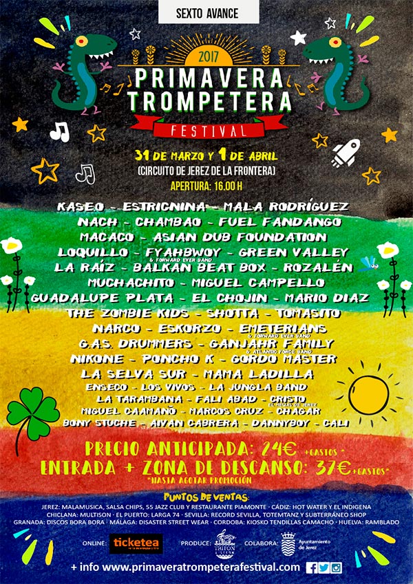Primavera Trompetera Festival Cartel edición 2017 / a 22 de diciembre de 2016