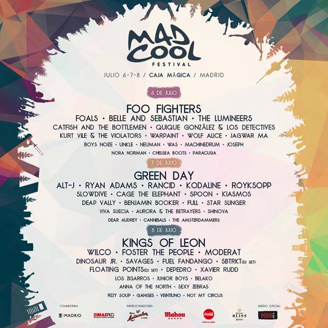 Mad Cool Festival Cartel edición 2017 / a 8 de febrero