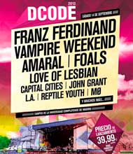 Franz Ferdinand y Vampire Weekend al DCODE Festival 2013