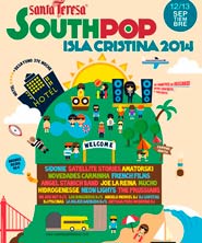 Cartel completo del South Pop Isla Cristina 2014