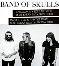 Band of skulls en España en enero