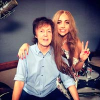Paul McCartney graba con Lady Gaga
