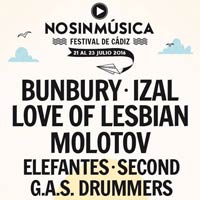 Cartel provisional del No sin Música Festival 2016