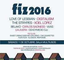 Se completa el cartel del FIZ 2016
