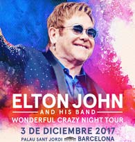 Concierto de Elton John en Barcelona en diciembre