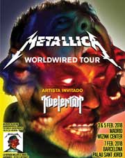 3 conciertos de Metallica en España en febrero de 2018