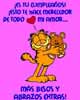 Garfield, besos y abrazos extras