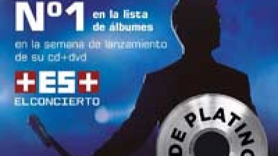 Alejandro Sanz nº1 en discos con "Más es más el concierto"