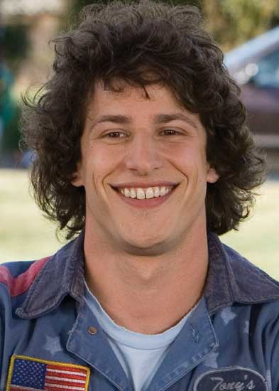 Andy Samberg Flipado sobre ruedas