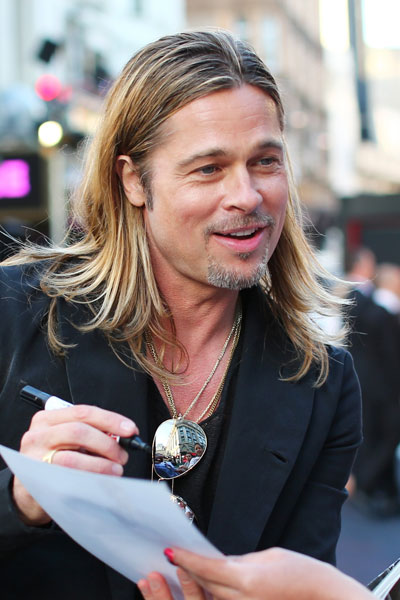 Brad Pitt Guerra Mundial Z Premiere en Londres