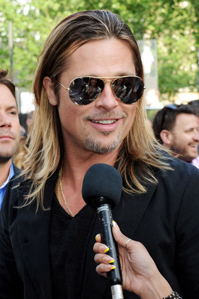 Brad Pitt Guerra Mundial Z Premiere en Londres