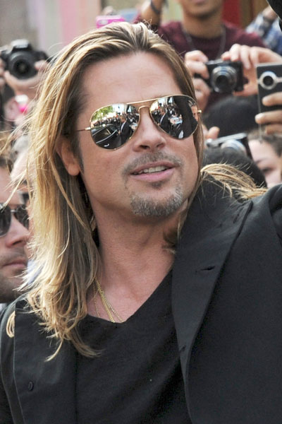 Brad Pitt Guerra Mundial Z Premiere en Londres