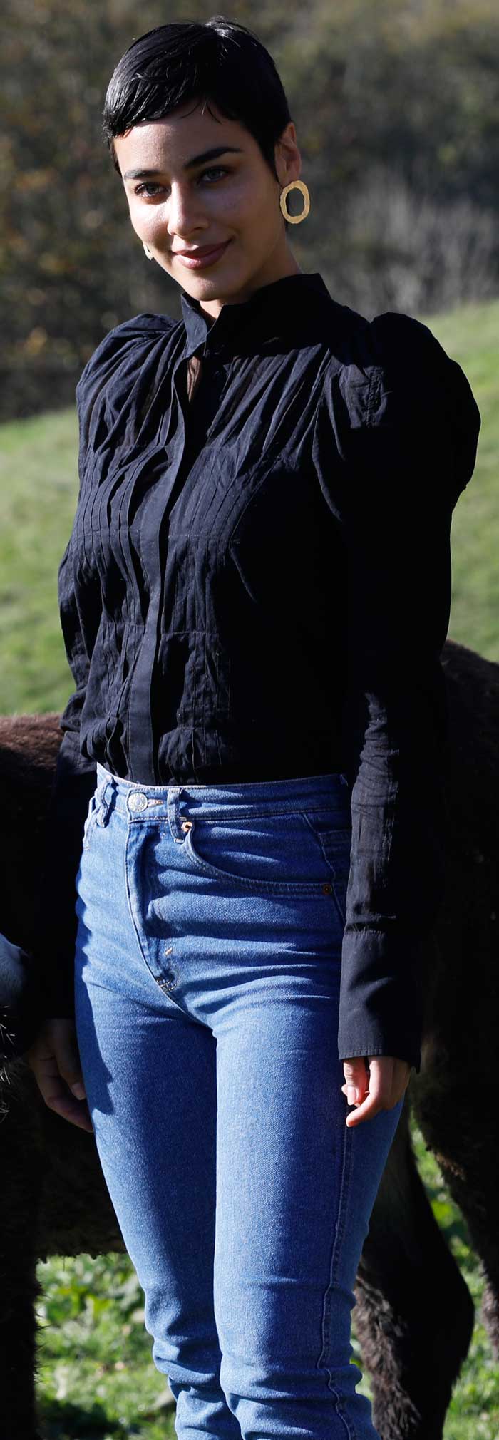 Esmeralda Pimentel En otro lugar Photocall rodaje