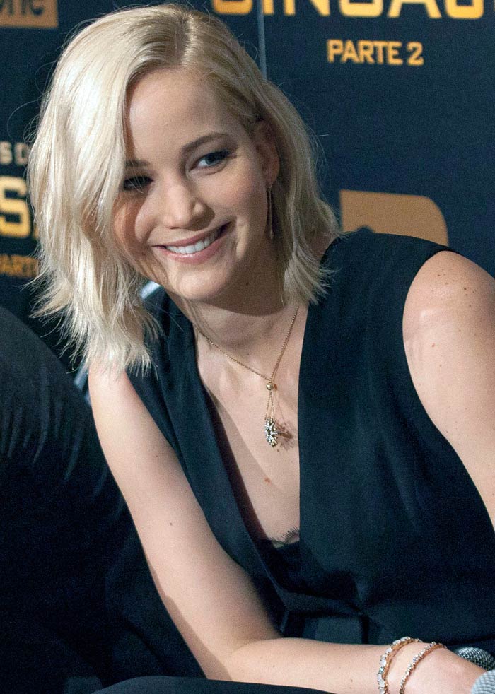 Jennifer Lawrence Los juegos del hambre: Sinsajo - Parte 2 Rueda de prensa en Madrid