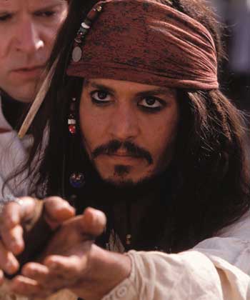 Johnny Depp Piratas del Caribe. La Maldición de la Perla negra