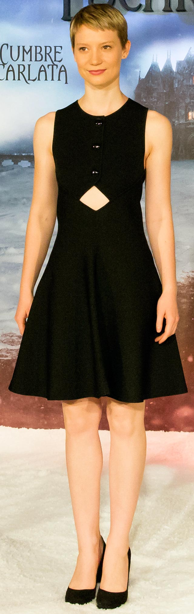 Mia Wasikowska La cumbre escarlata Photocall en Barcelona