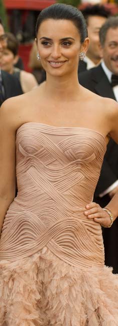 Penélope Cruz Los Oscar 2007. Alfombra roja