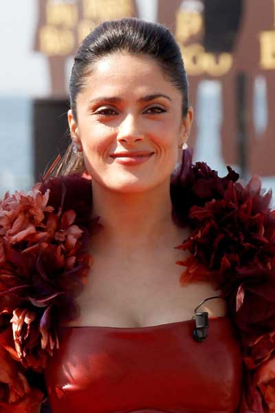 Salma Hayek El gato con botas Photocall Cannes 2011
