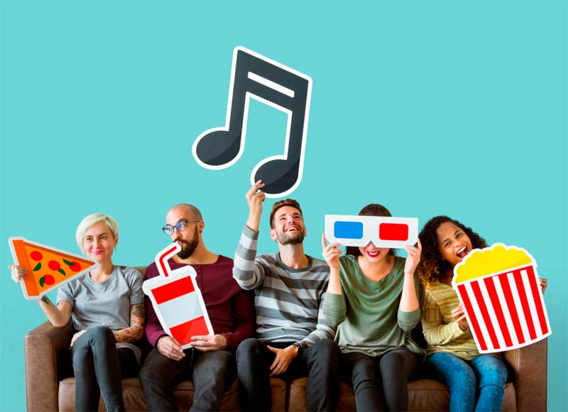 Entretenimiento música y cine