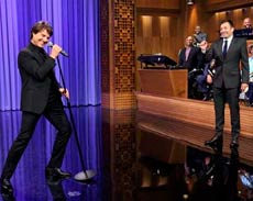 La batalla musical de Tom Cruise y Jimmy Fallon