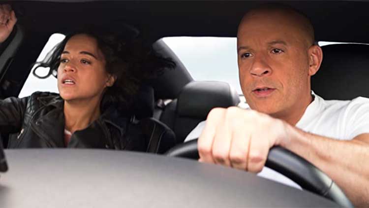 Michelle Rodriguez y Vin Diesel en 'Fast & Furious 9'
