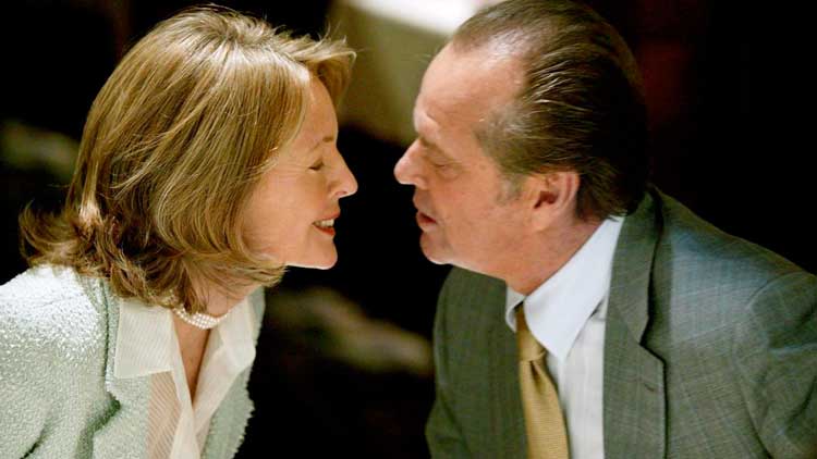 Diane Keaton y Jack Nicholson en Cuando menos te lo esperas (Something's gotta give)