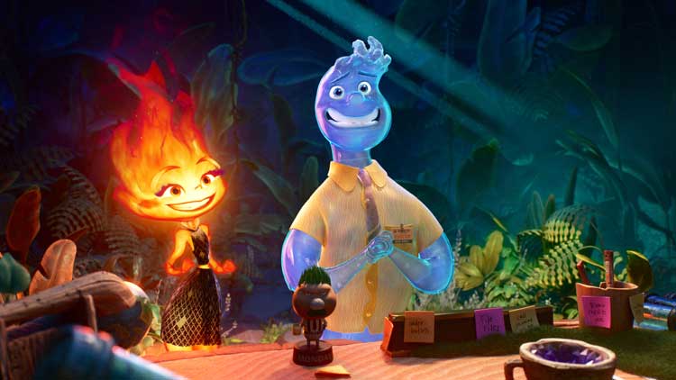Candela y Nilo los protagonistas de la película de animación 'Elemental'