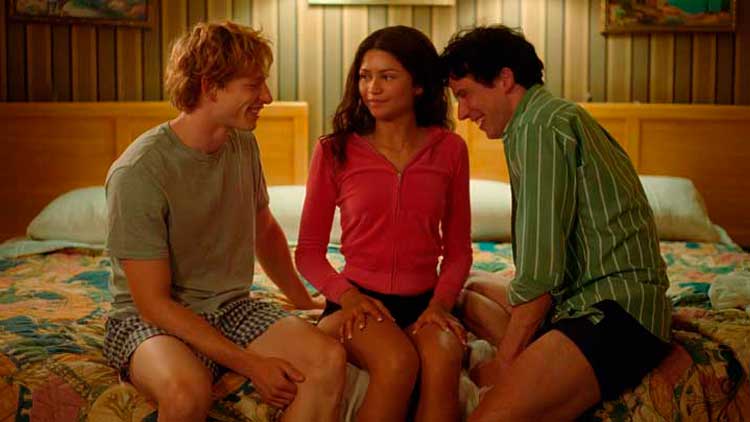 El trío protagonista de 'Challengers'