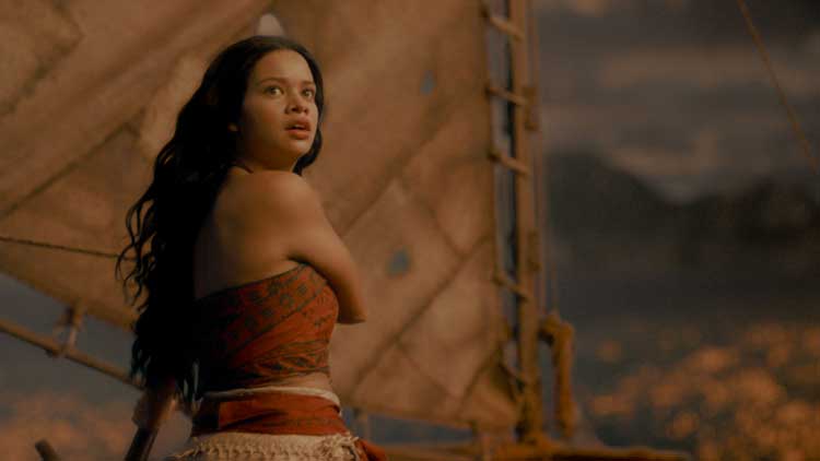Catherine Laga'aia interpreta a Vaiana