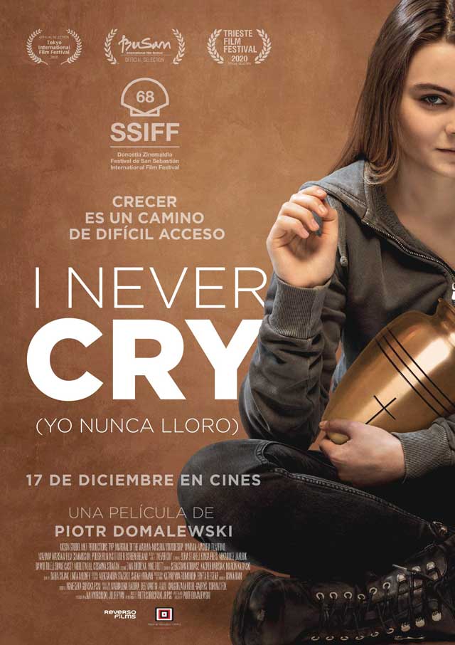 I never cry (Yo nunca lloro) - cartel