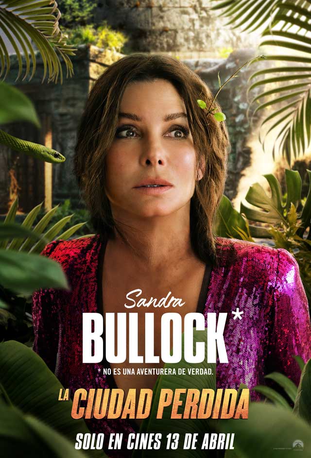 La ciudad perdida - cartel Sandra Bullock