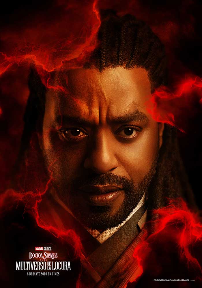 Doctor Strange en el multiverso de la locura - cartel Chiwetel Ejiofor es Mordo