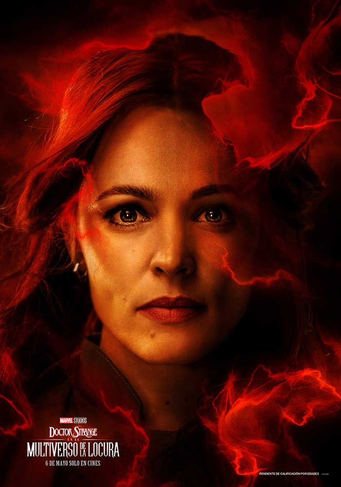 Doctor Strange en el multiverso de la locura - cartel Rachel McAdams es la Dr. Christine Palmer