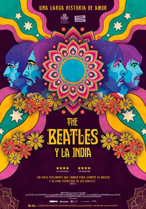 Cartel de The Beatles y la India