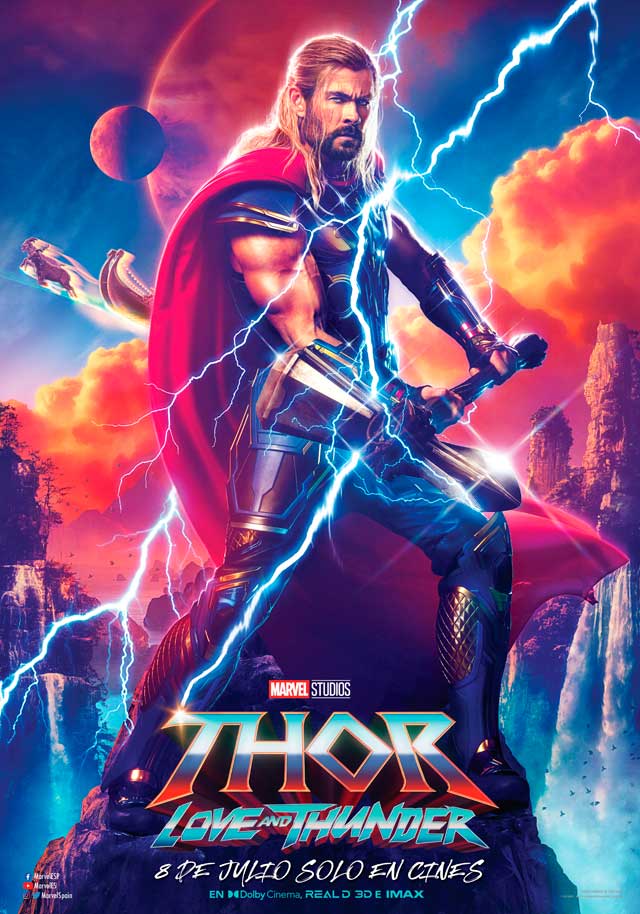 Thor: Love and thunder - cartel Chris Hemsworth es Thor