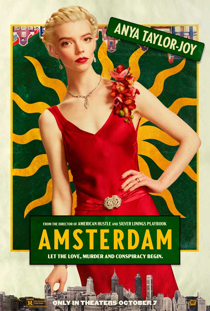Ámsterdam - cartel Anya Taylor-Joy