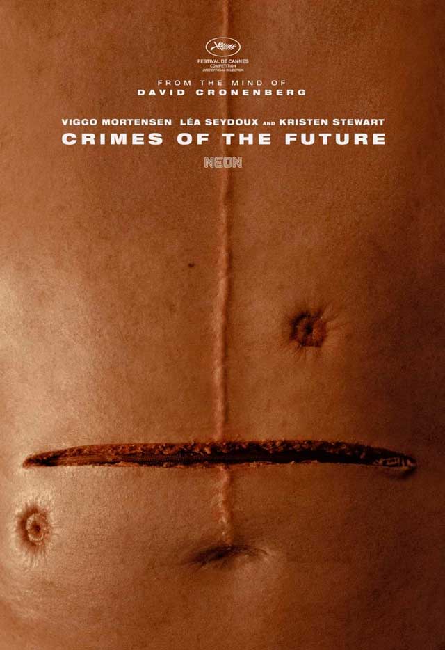 Crímenes del futuro - cartel