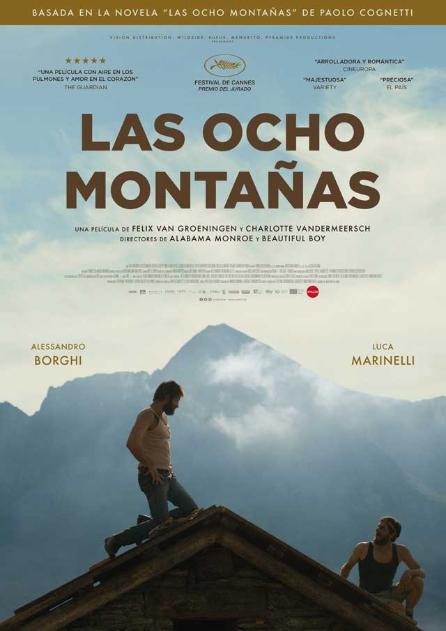 Las ocho montañas - cartel