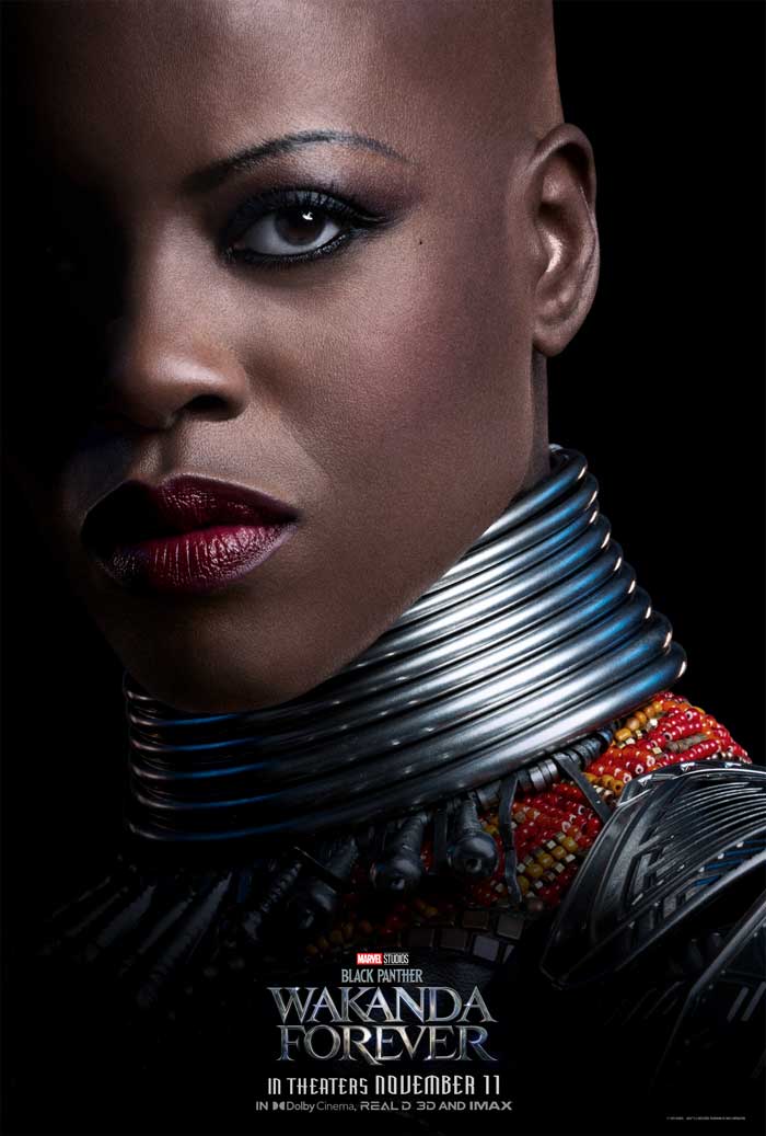 Black Panther: Wakanda forever - cartel Florence Kasumba es Ayo