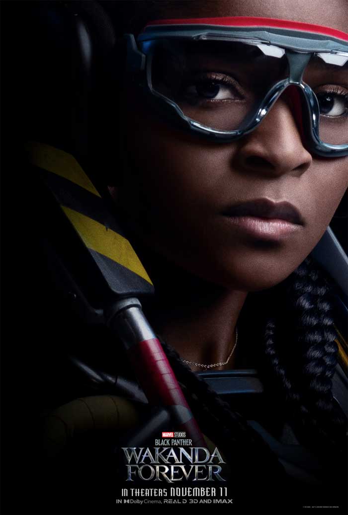 Black Panther: Wakanda forever - cartel Dominique Thorne es Riri
