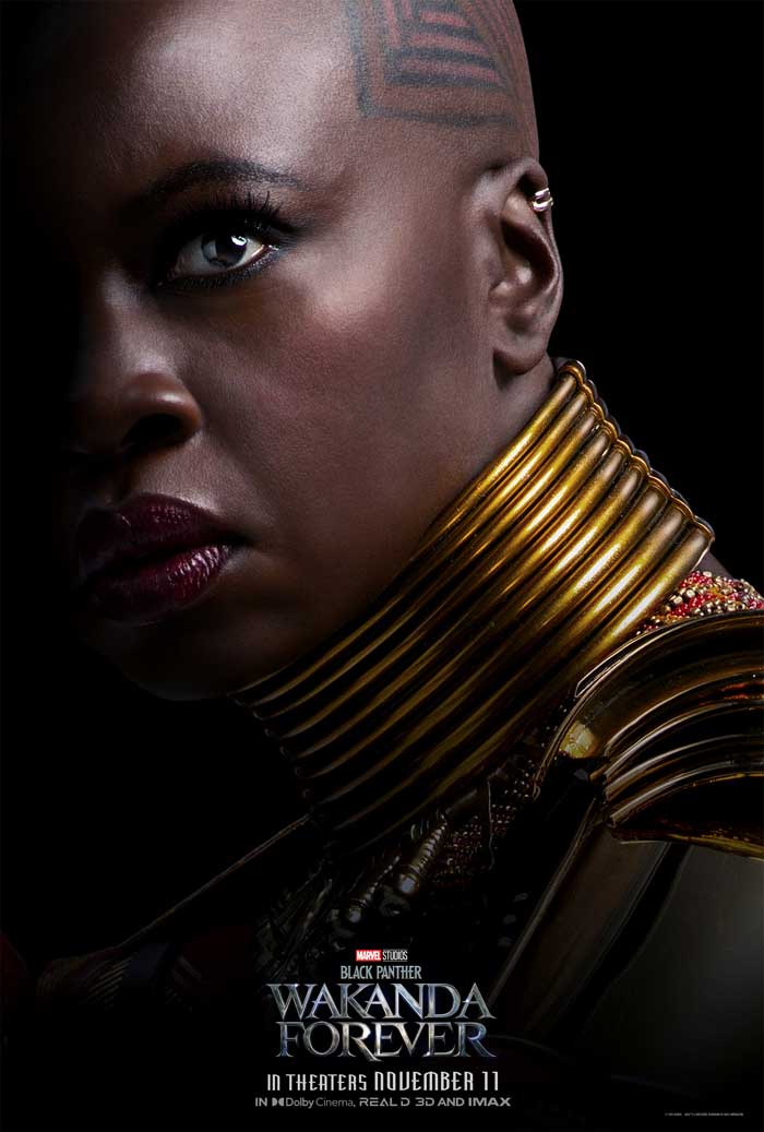 Black Panther: Wakanda forever - cartel Danai Gurira es Okoye